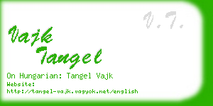 vajk tangel business card